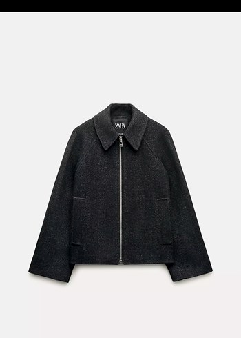 Zara yün karışımlı kaban - Görsel 5