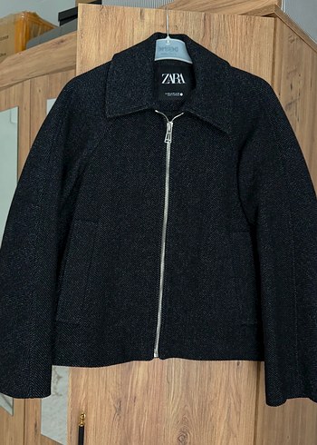 Zara yün karışımlı kaban - Görsel 2