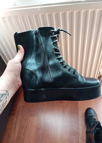 Siyah Suni Deri Postal - Görsel 6