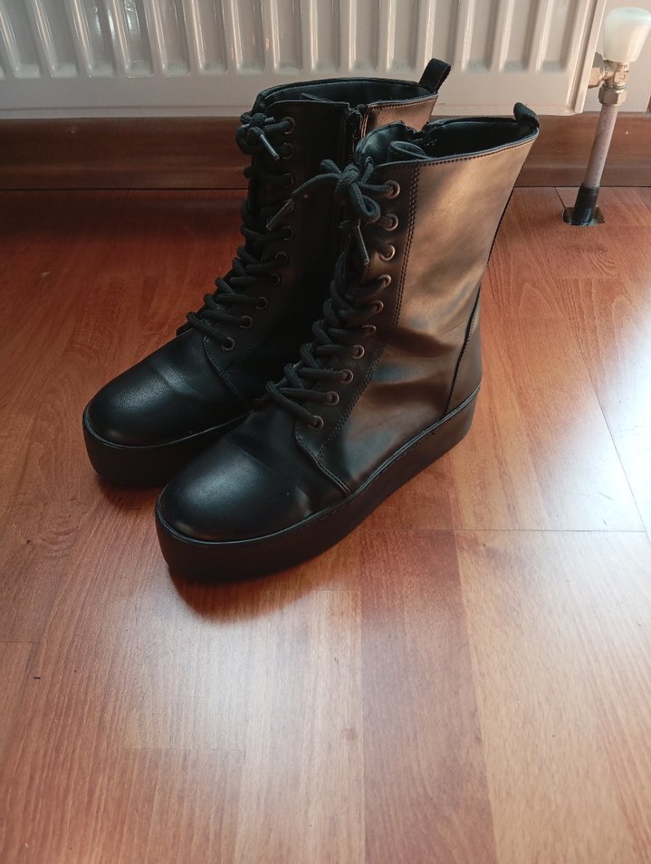 Siyah Suni Deri Postal - Görsel 3