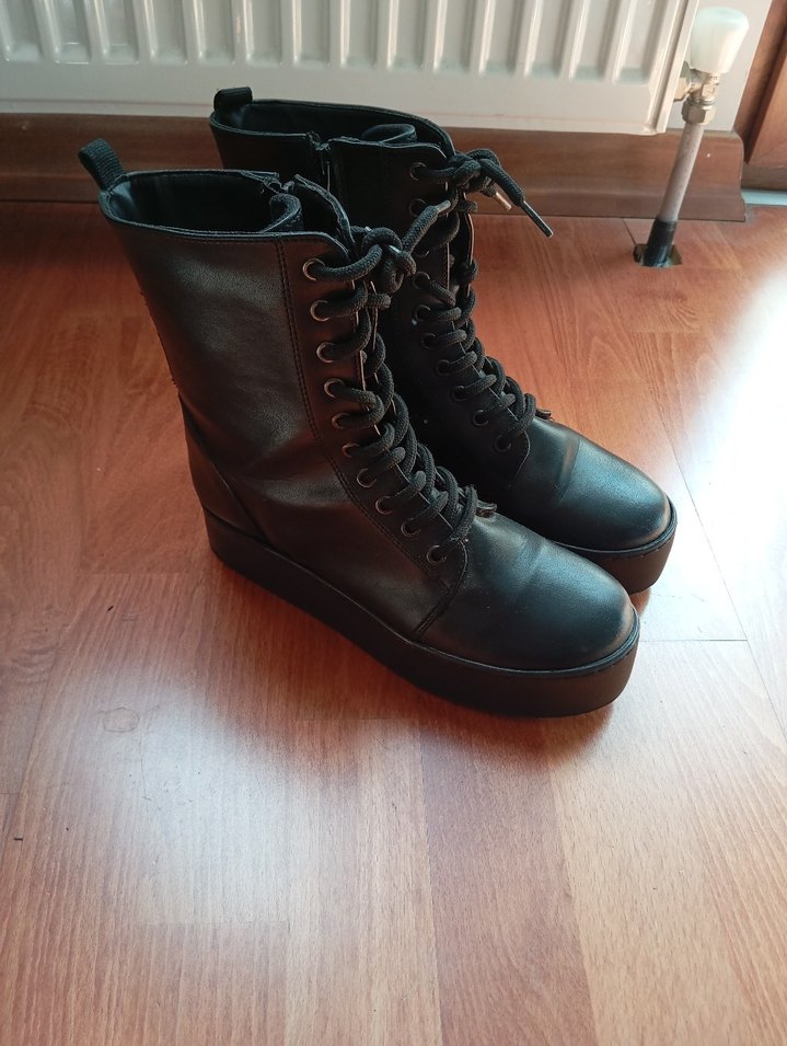 Siyah Suni Deri Postal - Görsel 4