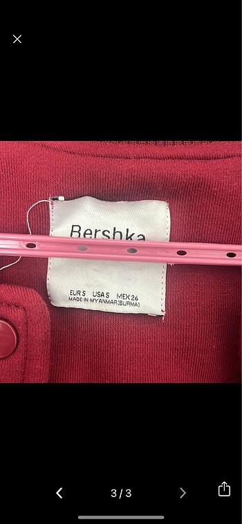 s Beden bershka kolej ceket