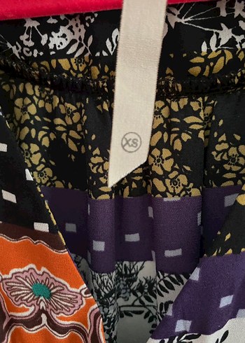 Bohem Çok Renkli Desenli Uzun Kollu Bluz - Görsel 3