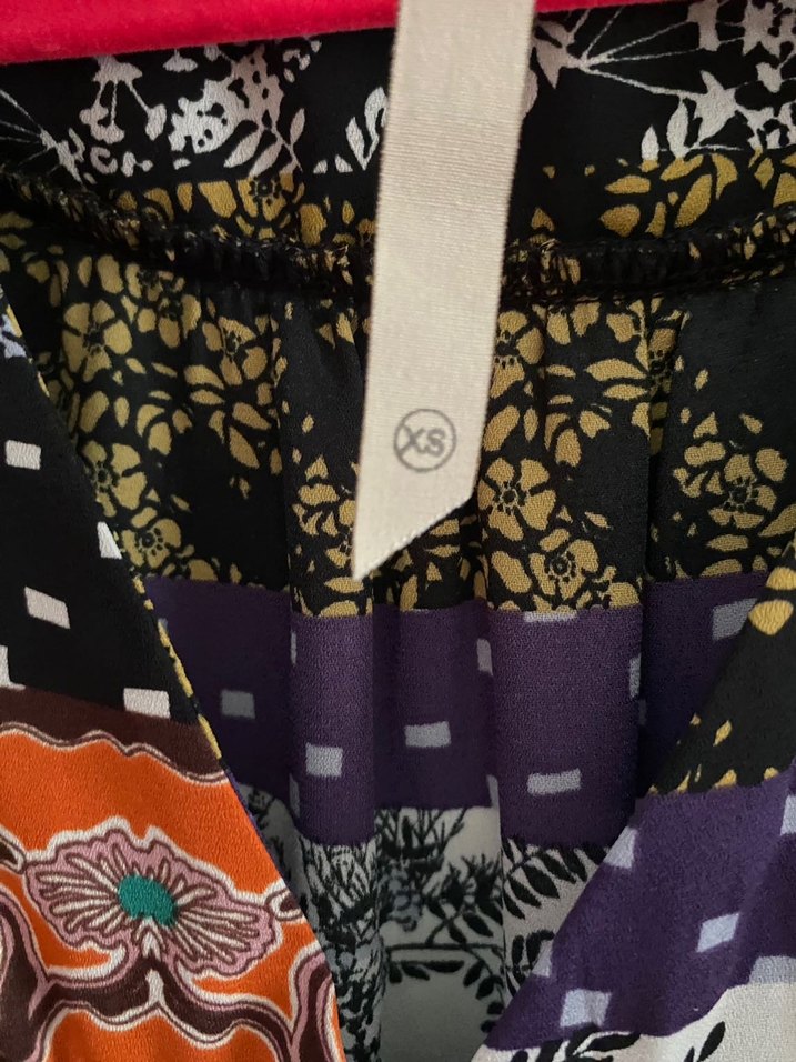 Bohem Çok Renkli Desenli Uzun Kollu Bluz - Görsel 3