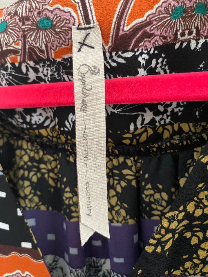 Bohem Çok Renkli Desenli Uzun Kollu Bluz - Görsel 2