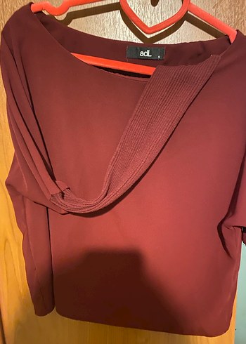 Bordo Kadın bluz - Görsel 3