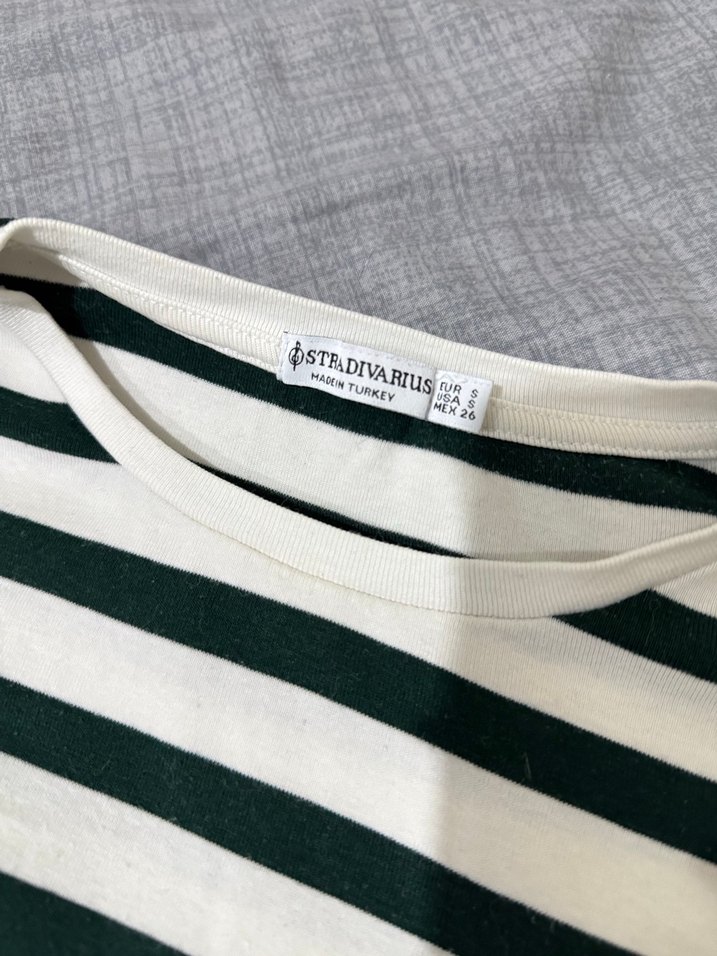 Çizgili Uzun Kollu Body - Görsel 2