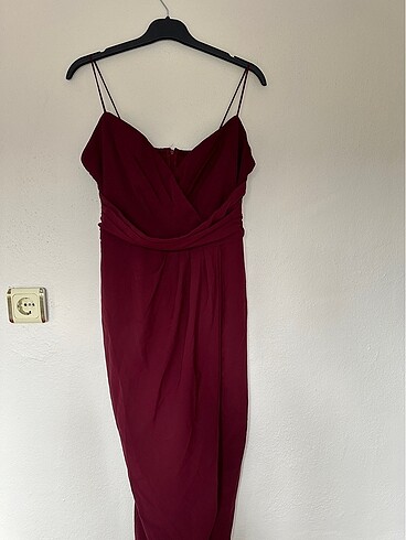 40 Beden bordo Renk Elbise