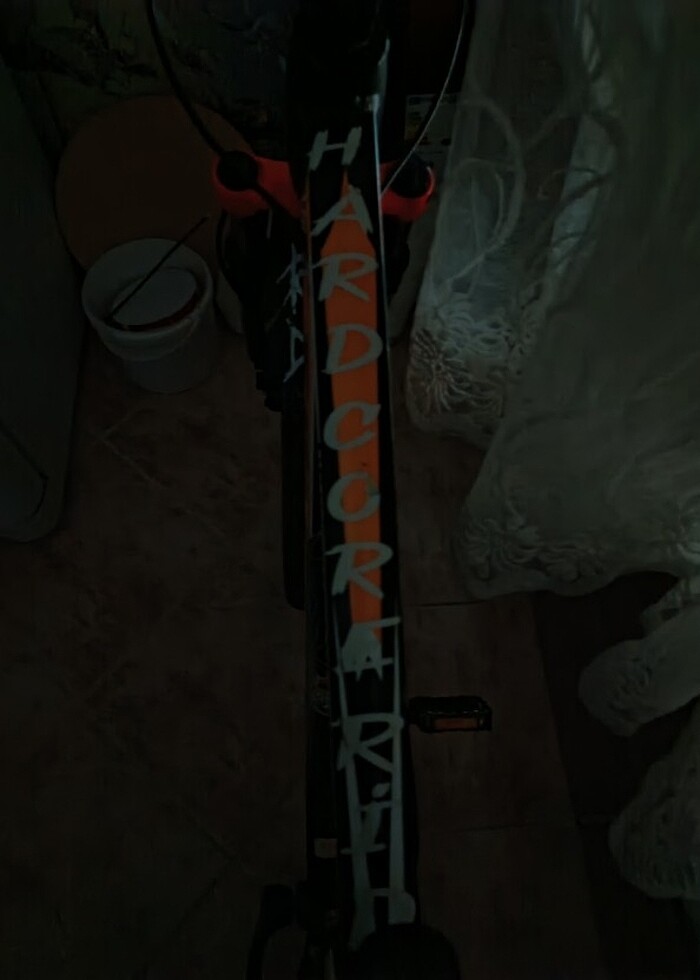 Bisiklet için hard core ride görünüşü fotoğrafda vardır sticker - Görsel 2