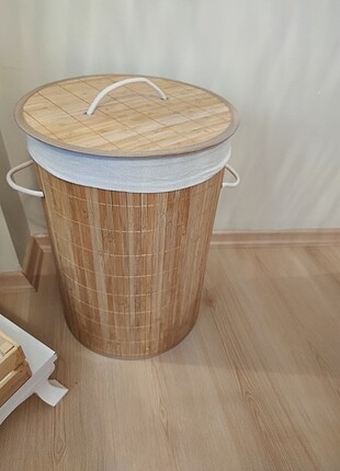 Bambu Çamaşır Sepeti