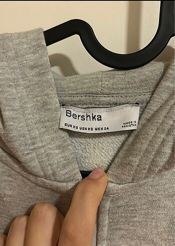 xs Beden Az giyilmiş over size berksha sweatshirt