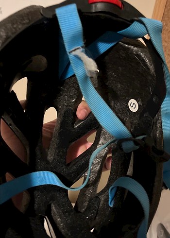 Mavi Gri Baskılı Biker Motosiklet Kaskı Sedona - Görsel 5