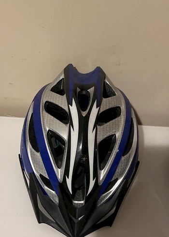 Mavi Gri Baskılı Biker Motosiklet Kaskı Sedona - Görsel 2