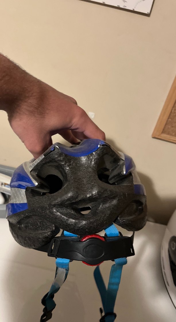 Mavi Gri Baskılı Biker Motosiklet Kaskı Sedona - Görsel 3