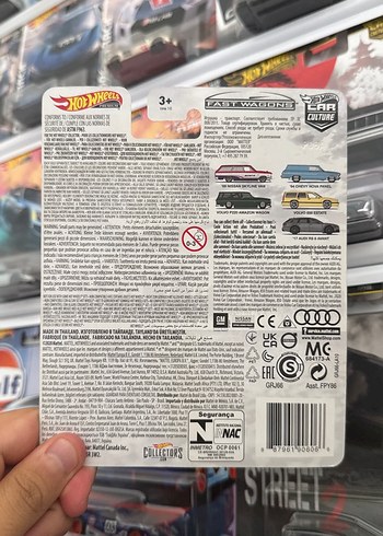  Beden Renk Hot Wheels Fast Wagons 64 Chevy Nova Panel