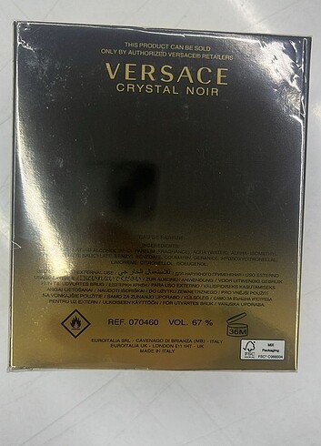 Beden VERSACE BRIGHT CRYSTAL