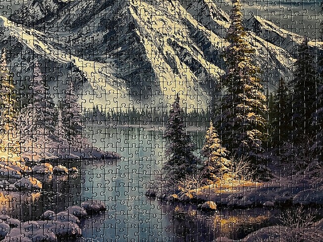 Dağ Manzaralı Puzzle - Görsel 5