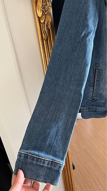 tek beden Beden mavi Renk Mavi Jeans Ceket