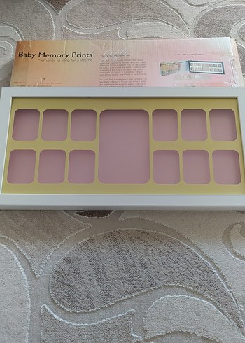 Pastel Bej Bebek Fotoğraf Çerçevesi