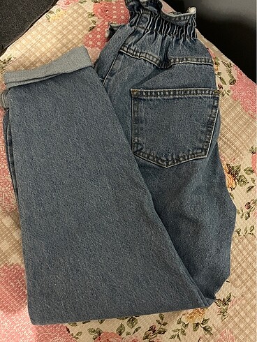 lastikli mom jean