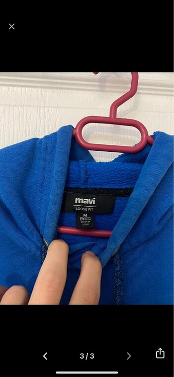 m Beden Mavi Marka Sweat