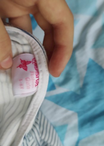 Kız Çocuk Çizgili Uzun Kollu Tişört - Görsel 3