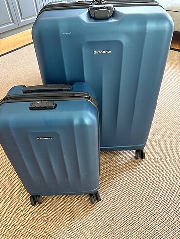 diğer Beden mavi Renk Samsonite 2 Li sıfır valiz