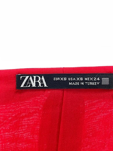 xs Beden kırmızı Renk Zara Uzun Elbise %70 İndirimli.