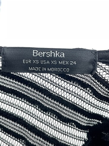 xs Beden siyah Renk Bershka Bluz %70 İndirimli.