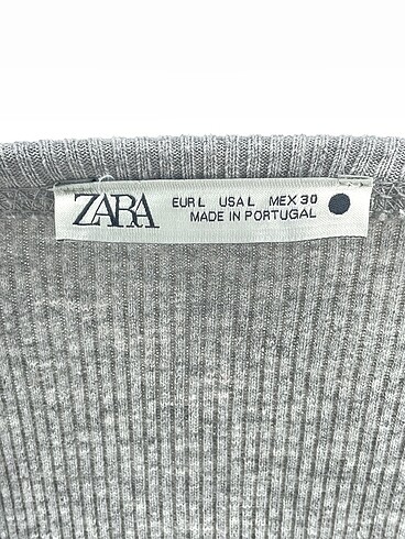 l Beden gri Renk Zara Sweatshirt %70 İndirimli.
