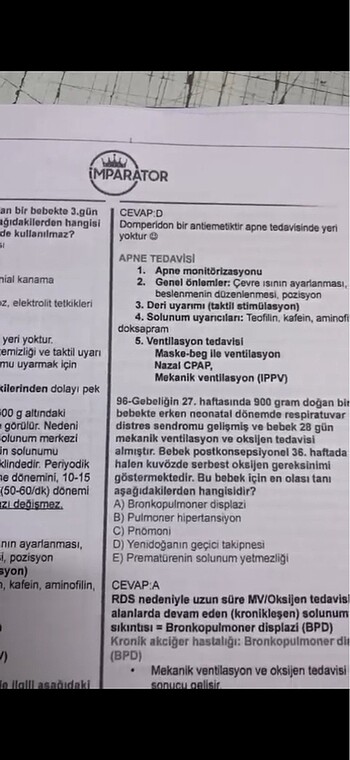  Beden Ahmet erkek imparator pediatri