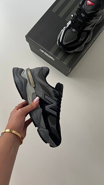 New Balance New Balance 9060 Black Castlerock Grey Unisex Sneaker