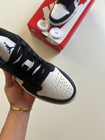37 Beden siyah Renk Air Jordan 1 Low ?Black & White? Panda