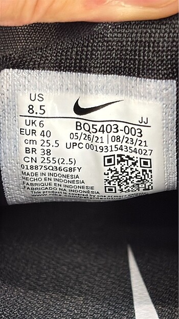 40 Beden siyah Renk Air Zoom Pegasus 36 Gs Unisex Sneaker