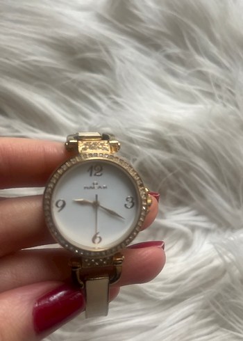 Nacar Beyaz Parlak Kadın Kol Saati - Görsel 2