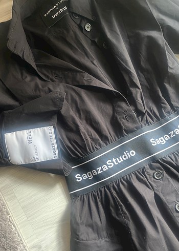 SagazaStudio Siyah Kemerli Kız Elbisesi - Görsel 2