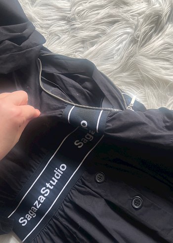 SagazaStudio Siyah Kemerli Kız Elbisesi - Görsel 5