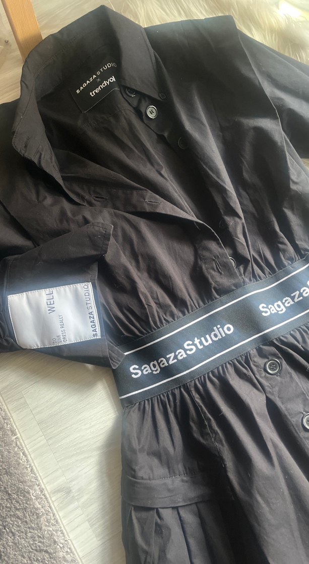 SagazaStudio Siyah Kemerli Kız Elbisesi - Görsel 2