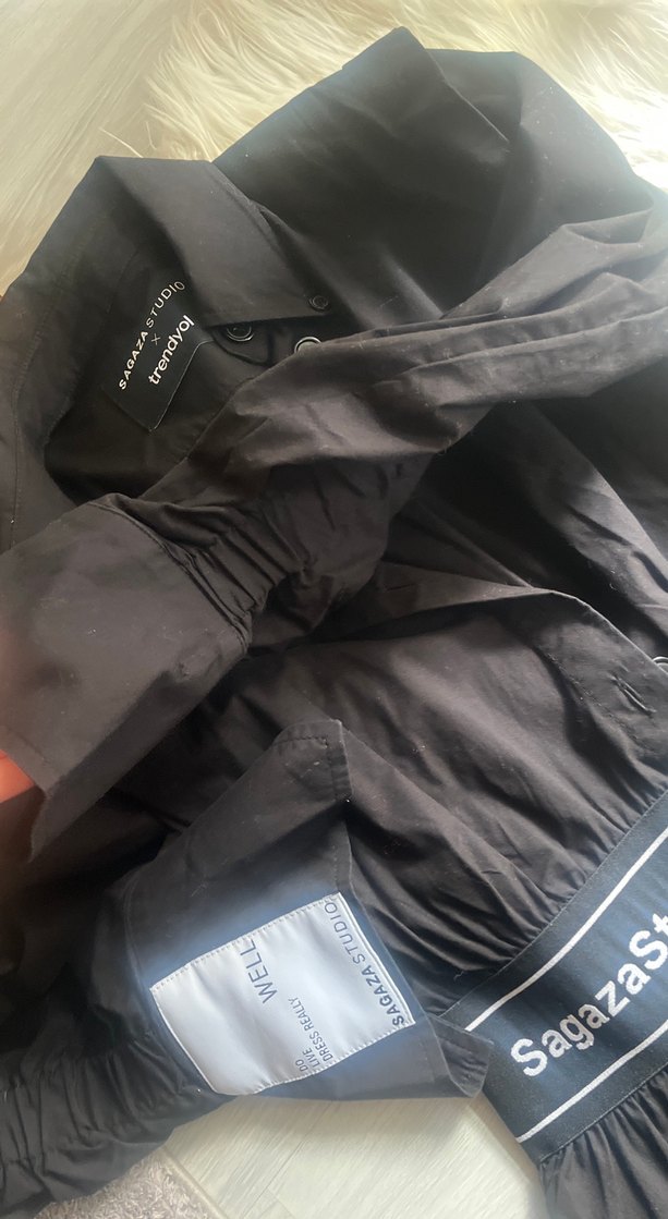 SagazaStudio Siyah Kemerli Kız Elbisesi - Görsel 4