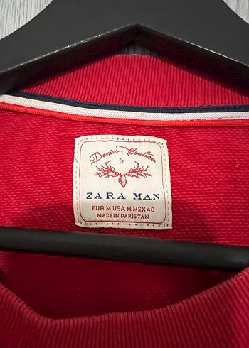 Kırmızı Erkek Sweatshirt Uzun Kollu - Görsel 4