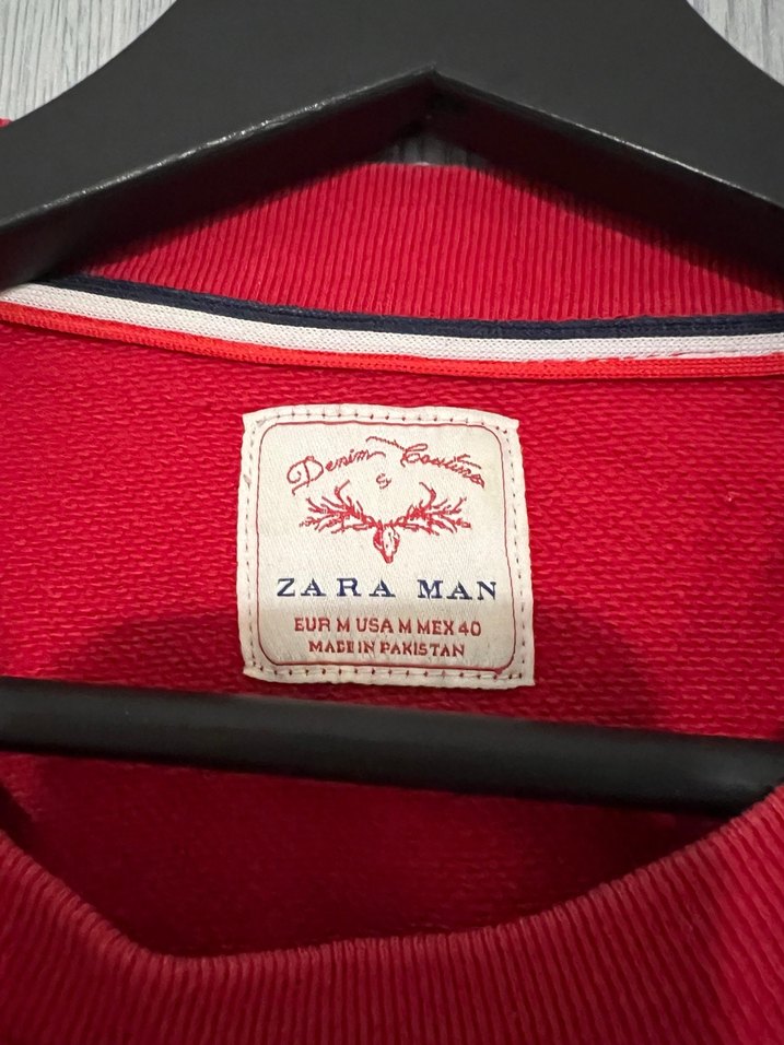 Kırmızı Erkek Sweatshirt Uzun Kollu - Görsel 4