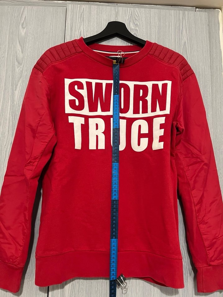 Kırmızı Erkek Sweatshirt Uzun Kollu - Görsel 2