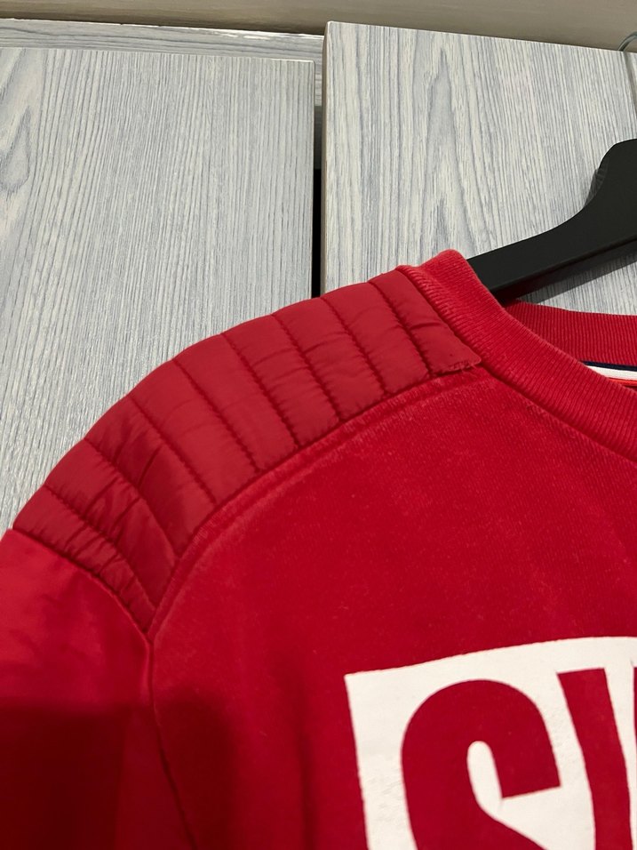 Kırmızı Erkek Sweatshirt Uzun Kollu - Görsel 3