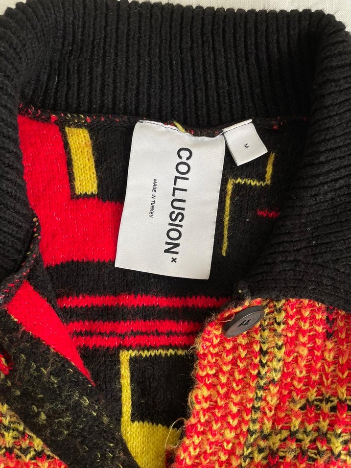 Desenli Triko Kadın Ceket - Görsel 4