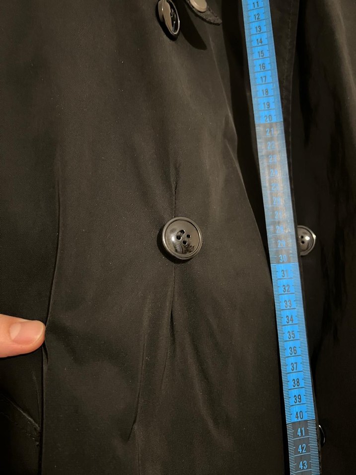 Siyah Midi Trençkot Erkek - Görsel 3