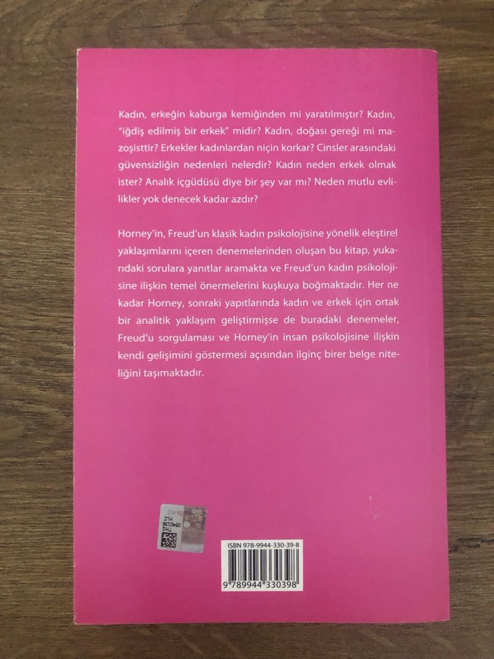 Kitap- Kadın Psikolojisi - Karen Horney - Görsel 2