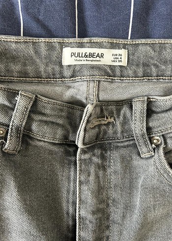 Gri Kadın Denim Pantolon - Görsel 3