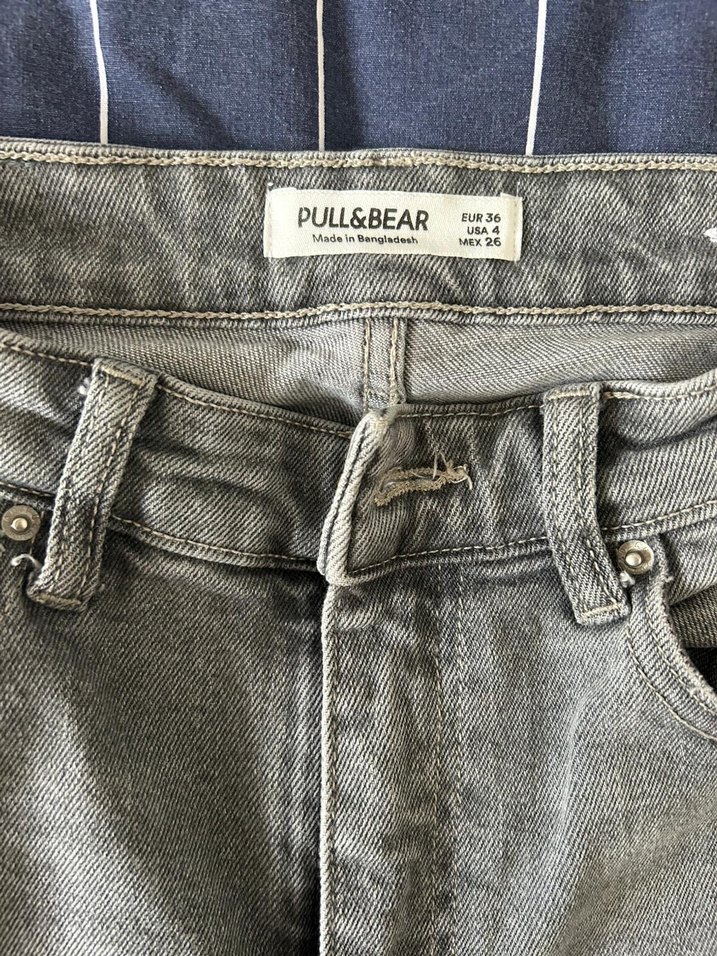 Gri Kadın Denim Pantolon - Görsel 3