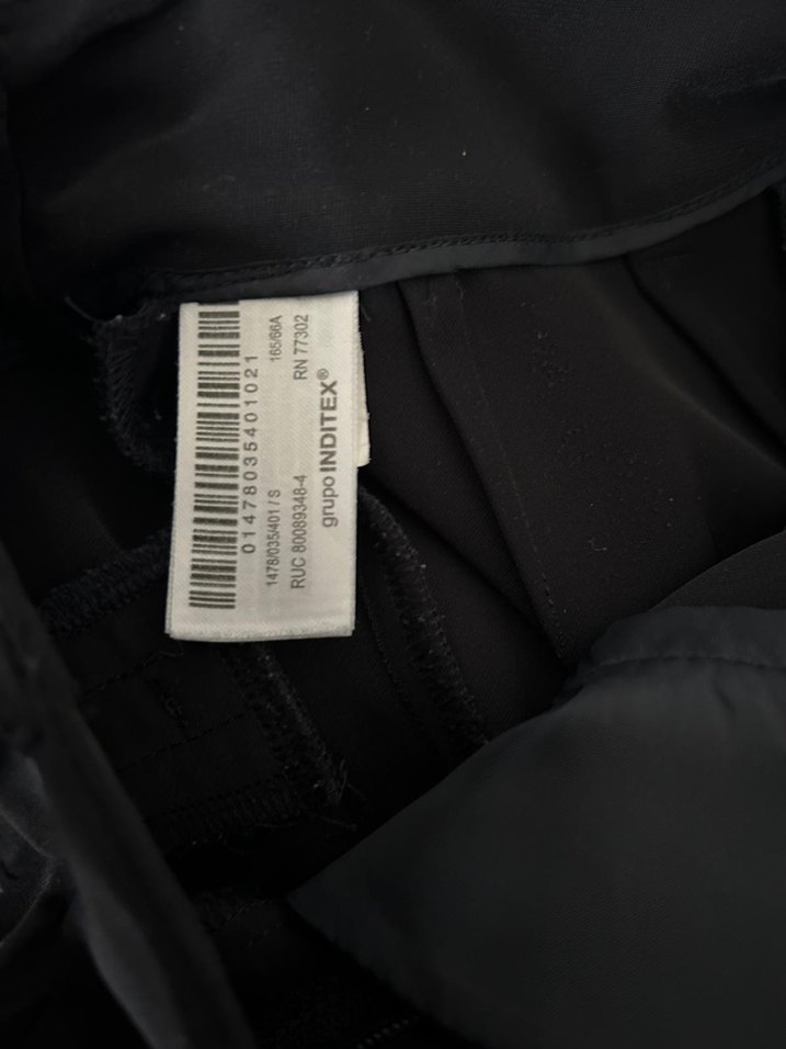 Lacivert Pilili Kadın Kumaş Pantolon - Görsel 4