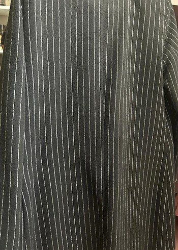 Siyah Çizgili Kadın Blazer Ceket - Görsel 2